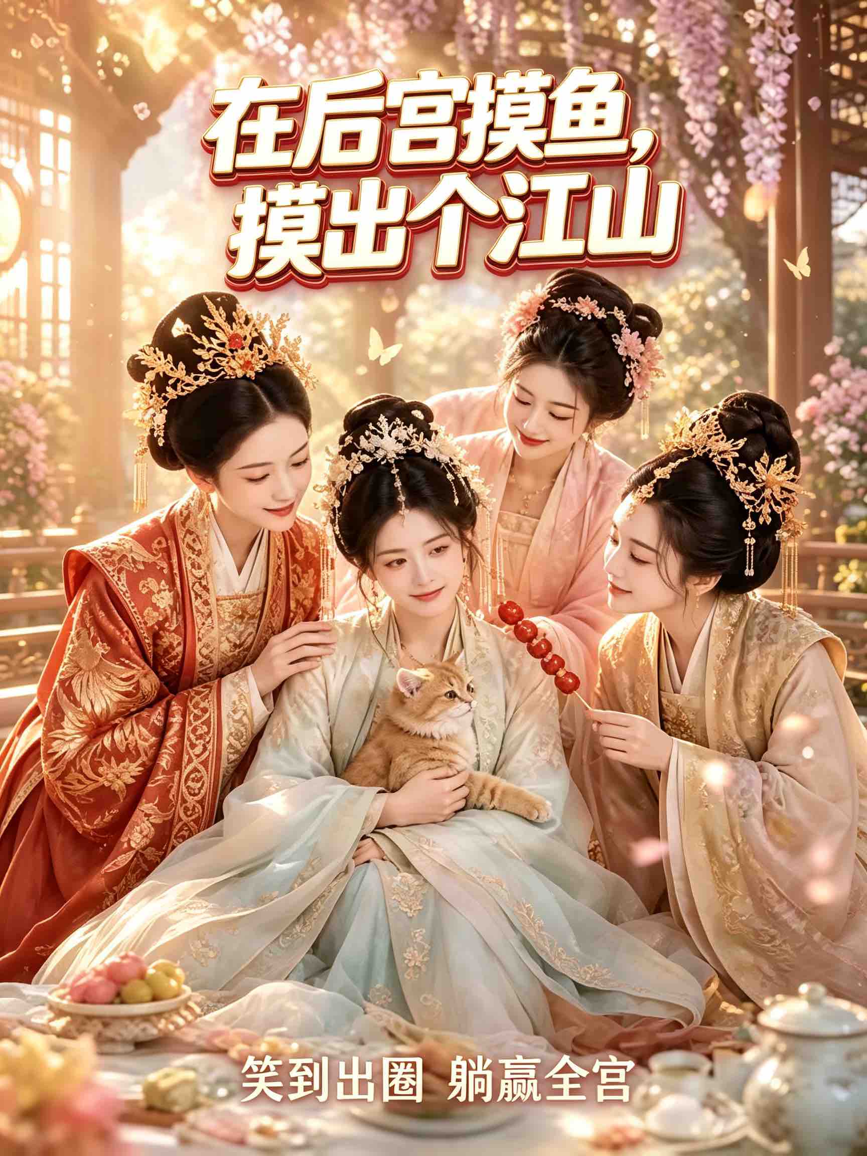 预售：短剧·剧本《在后宫摸鱼，摸出个江山》古装 / 穿越 / 脑洞科幻 / 宫斗逆袭 / 甜宠爽剧 共99集剧本